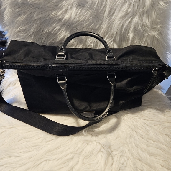 Rebecca Minkoff Weekender Black Nylon Tote Bag - Picture 3 of 11